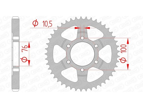 33749 standard steel crown - steel,