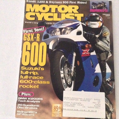 Motor cyclist magazine gsx - motor, gsx-r