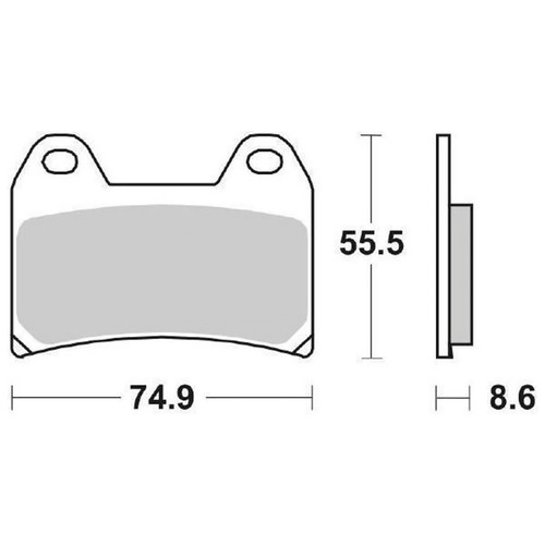 Racing front brake - racing, pads