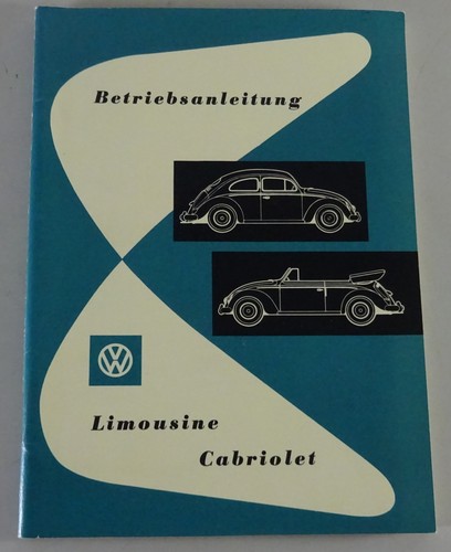 Operating manual handbook - /, vw