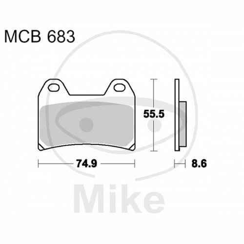 Carbon brake pads - crq, trw