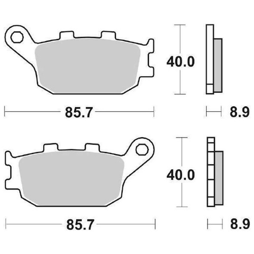 Sbs pair brake - pair, for